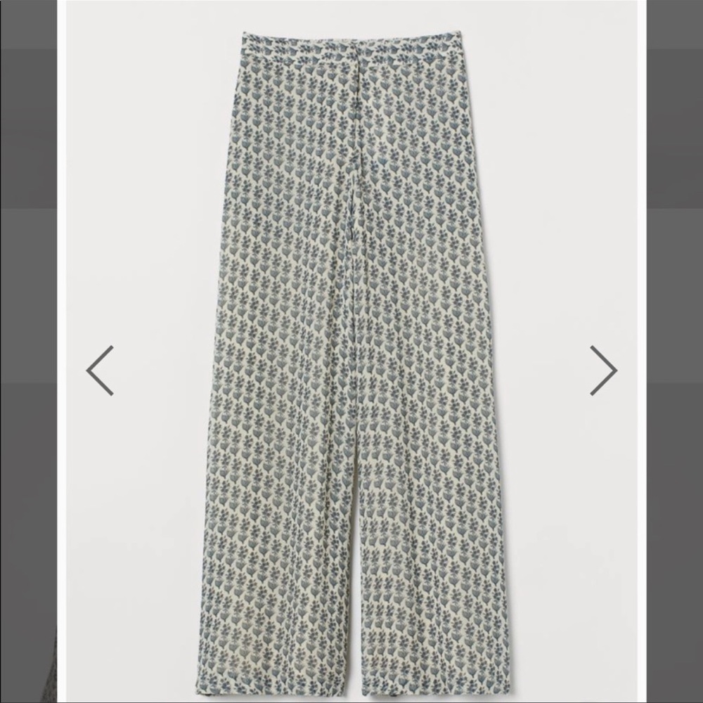 Sabyasachi x H&M patterned chiffon pants NWT